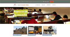 Desktop Screenshot of fundacionpaulinotorras.org